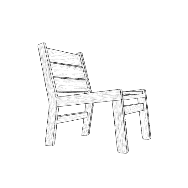 Easy chair for outside