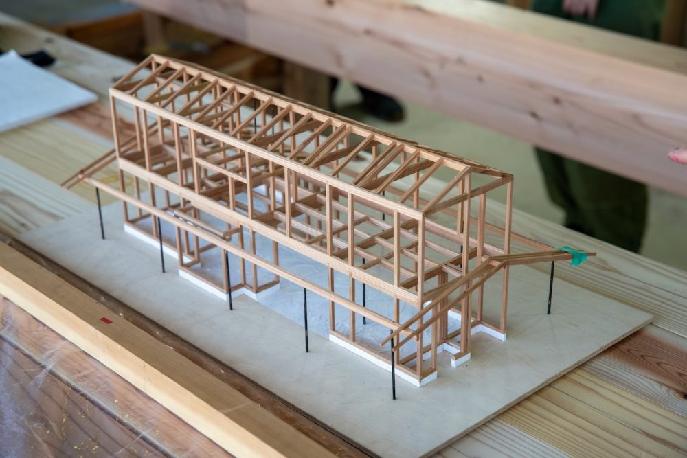 岩倉の住宅　墨付け　